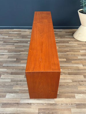 Mid-Century Danish Modern Teak Bookcase with Glass Doors, c.1960’s
