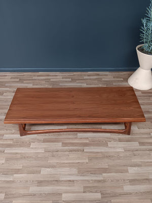 Mid-Century Modern Sculpted Walnut Coffee Table, c.1960’s