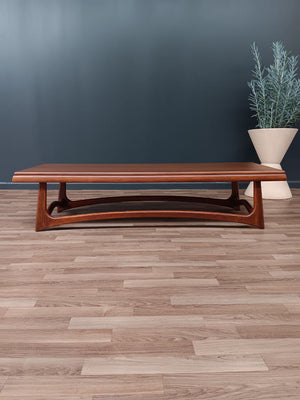 Mid-Century Modern Sculpted Walnut Coffee Table, c.1960’s
