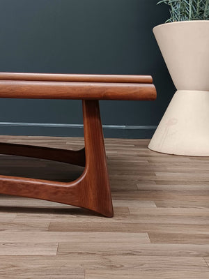 Mid-Century Modern Sculpted Walnut Coffee Table, c.1960’s