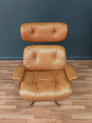 Vintage Eames Style Mid-Century Modern Lounge Chair with Ottoman by Selig, c.1960’s