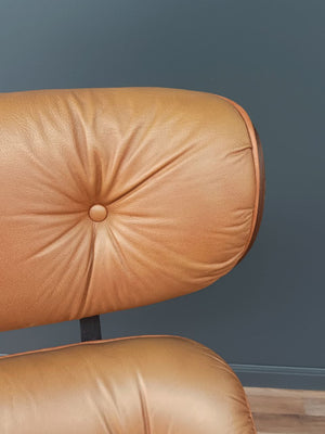 Vintage Eames Style Mid-Century Modern Lounge Chair with Ottoman by Selig, c.1960’s