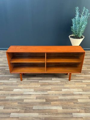 Mid-Century Danish Modern Teak Bookcase with Glass Doors, c.1960’s