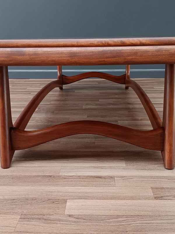 Mid-Century Modern Sculpted Walnut Coffee Table, c.1960’s