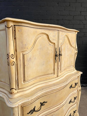 Vintage French Provincial Style Highboy Dresser, c.1960’s