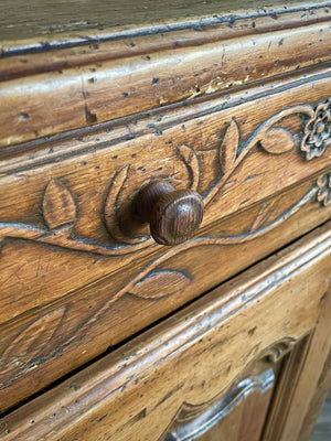 Antique French Provincial Walnut Sideboard Farmhouse, c.1,890’s