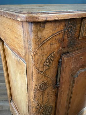 Antique French Provincial Walnut Sideboard Farmhouse, c.1,890’s