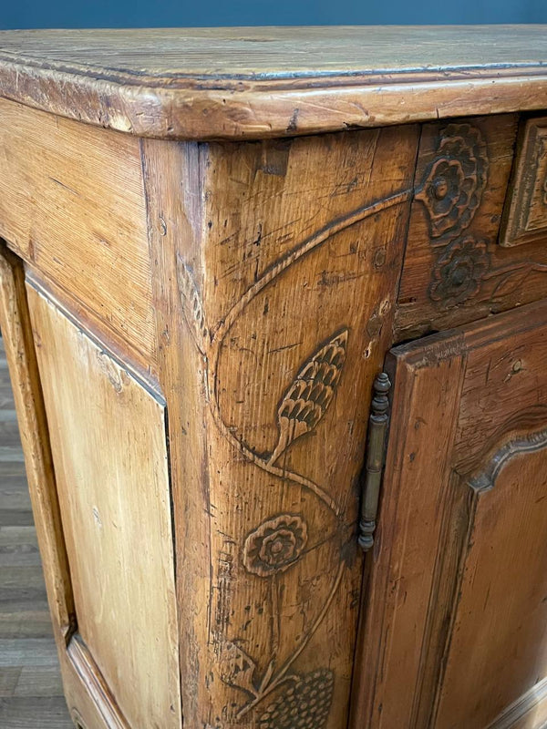 Antique French Provincial Walnut Sideboard Farmhouse, c.1,890’s