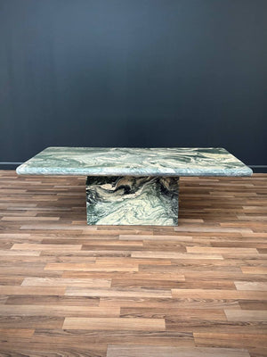 Rare Vintage Post Modern Cipollino Ondulato Marble Coffee Table, c.1980’s