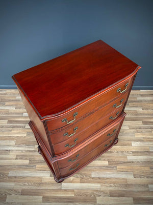 Antique Federal Style Mahogany Highboy Dresser, c.1950’s
