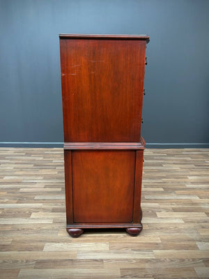 Antique Federal Style Mahogany Highboy Dresser, c.1950’s