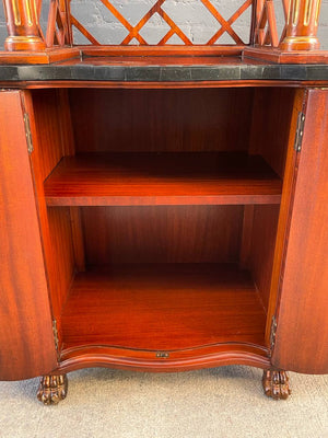 Chinoiserie-Themed, Painted & Parcel-Gilt Etagere Shelf by Maitland Smith