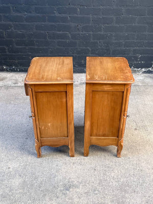Pair of Vintage French Provincial Style Maple Night Stands, c.1960’s