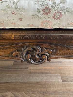 Antique French Louis XV Style Caned Settee Sofa, c.1,950’s