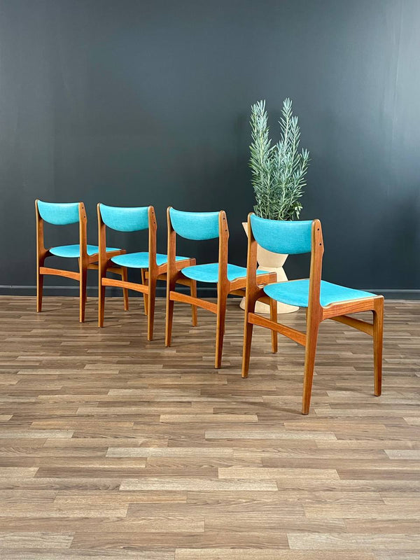 Set of 4 Mid-Century Danish Modern Teak Dining Chairs, c.1960’s