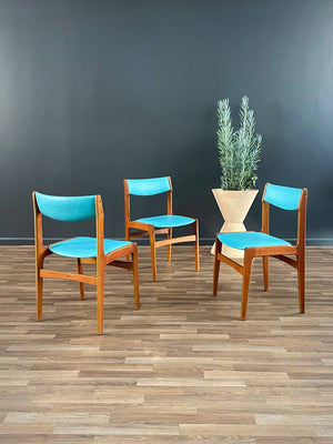 Set of 4 Mid-Century Danish Modern Teak Dining Chairs, c.1960’s