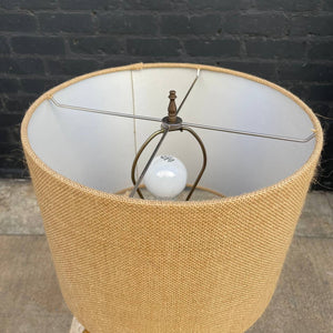 Vintage Free-Form Rustic Tripod Wood Table Lamp, c.1970’s