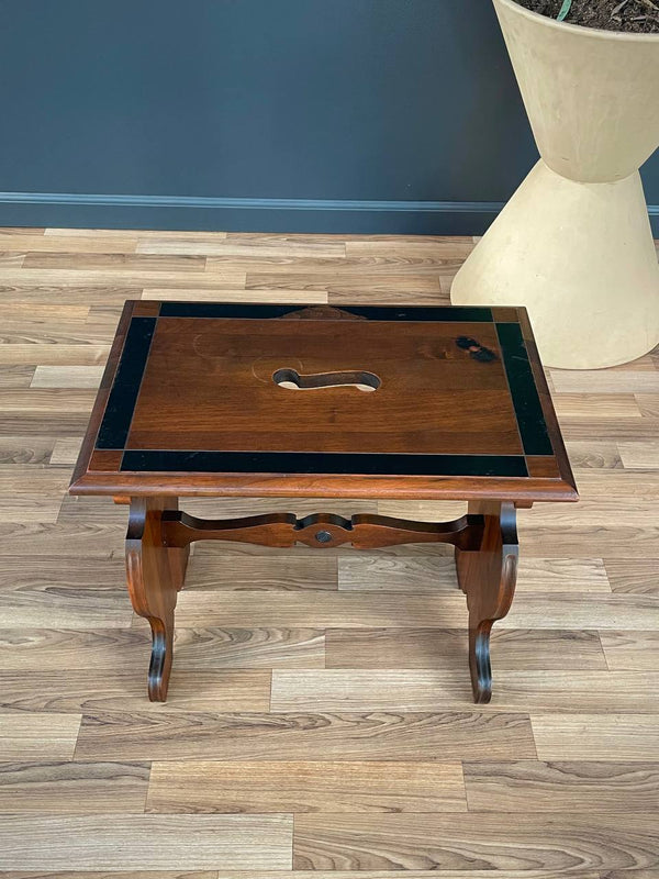 Spanish Baroque Style Drop Front Desk & Bench, 1930’s