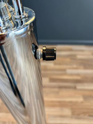 Mid-Century Modern Chrome Metal Orb Floor Lamp