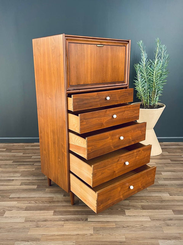 Mid-Century Modern Highboy Dresser by Kipp Stewart for Drexel, c.1960’s