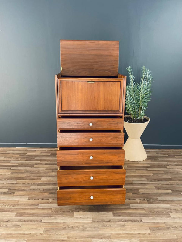 Mid-Century Modern Highboy Dresser by Kipp Stewart for Drexel, c.1960’s