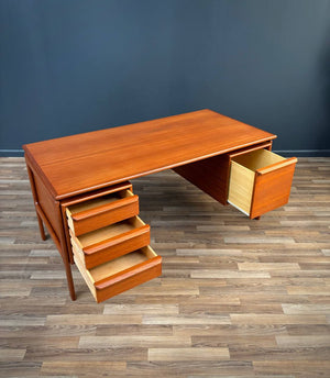 Mid-Century Danish Modern Floating Top Teak Desk, c.1960’s