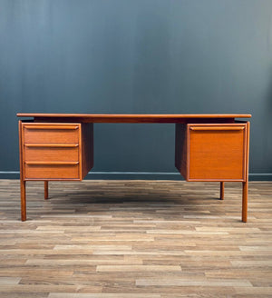 Mid-Century Danish Modern Floating Top Teak Desk, c.1960’s