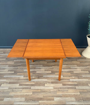 Mid-Century Danish Modern Teak Expanding Draw-Leaf Dining Table, c.1960’s