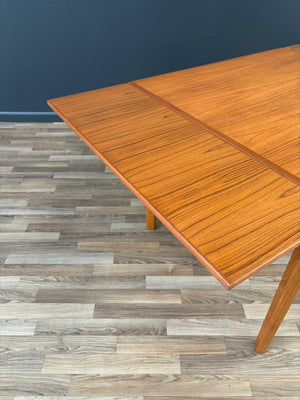 Mid-Century Danish Modern Teak Expanding Draw-Leaf Dining Table, c.1960’s