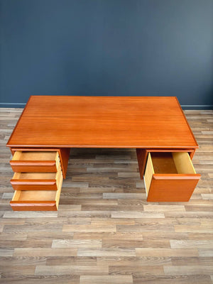 Mid-Century Danish Modern Floating Top Teak Desk, c.1960’s