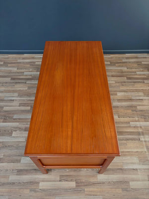 Mid-Century Danish Modern Floating Top Teak Desk, c.1960’s