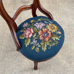 Pair of American Antique Mahogany Carved Side Chairs, c.1930’s