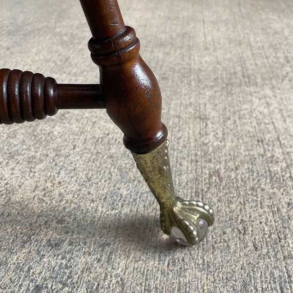 Antique Victorian Piano Stool with Claw Feet, c.1940’s