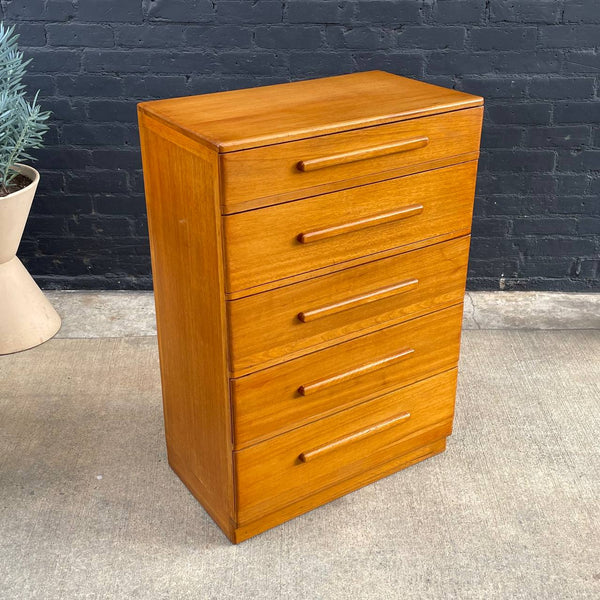 Mid-Century Modern Blonde Highboy Dresser, c.1950’s