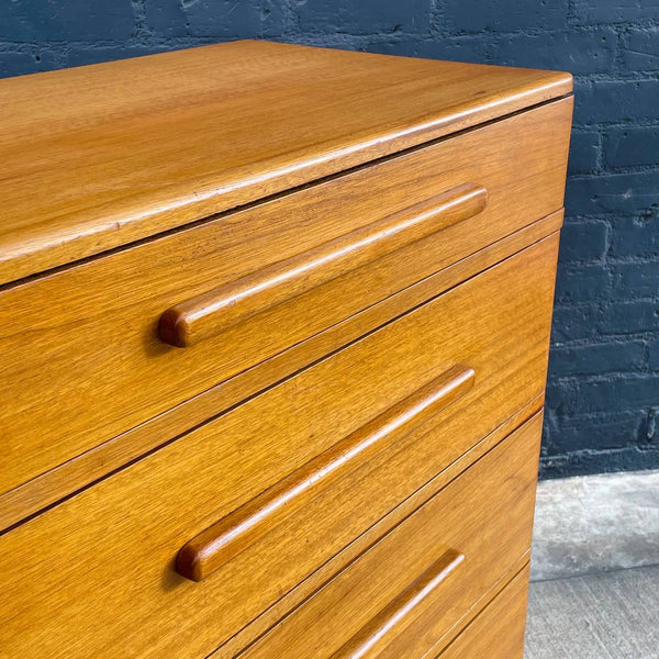 Mid-Century Modern Blonde Highboy Dresser, c.1950’s