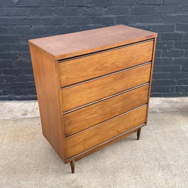 Mid-Century Modern Walnut Highboy Dresser, c.1950’s