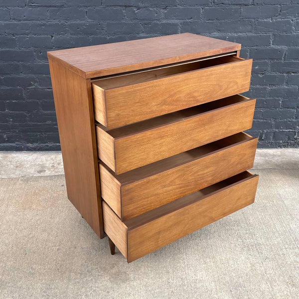 Mid-Century Modern Walnut Highboy Dresser, c.1950’s