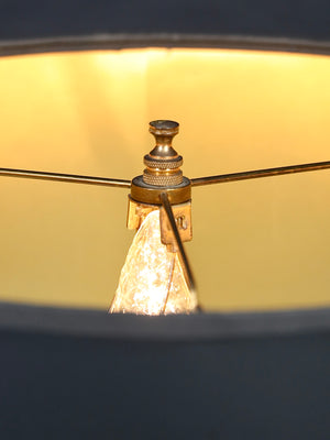 Pair of French Neoclassical Style Brass Arrow & Black Marble Table Lamps by Maitland-Smith, c.1980’s