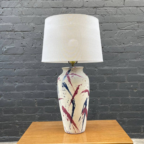 Vintage Mid-Century Modern Abstract Ceramic Table Lamp, c.1960’s
