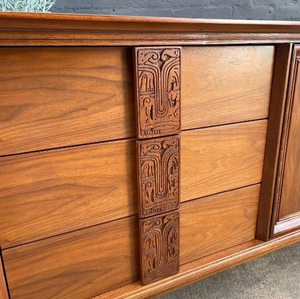 Mid-Century Modern 9-Drawer Walnut Dresser by Bassett, c.1960’s