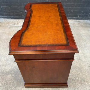 Vintage Mahogany & Tooled Leather Desk by Hooker