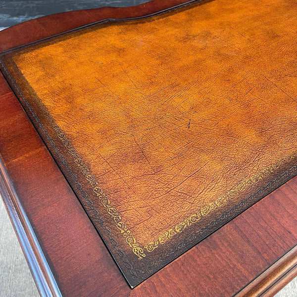 Vintage Mahogany & Tooled Leather Desk by Hooker