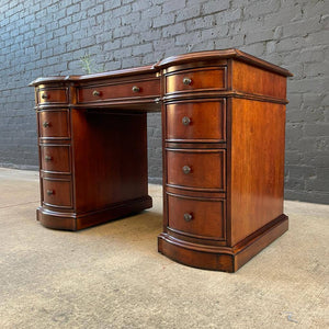 Vintage Mahogany & Tooled Leather Desk by Hooker