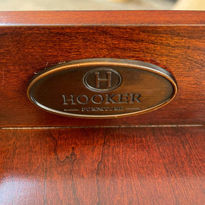 Vintage Mahogany & Tooled Leather Desk by Hooker
