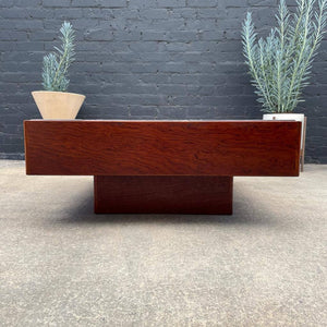 Danish Modern Teak & Stone Coffee Table, c.1970’s