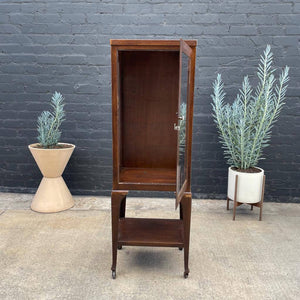 Vintage Metal & Glass Display Cabinet