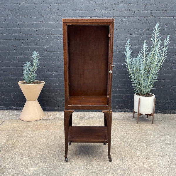 Vintage Metal & Glass Display Cabinet