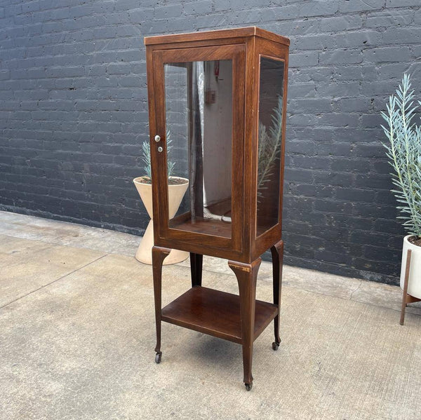 Vintage Metal & Glass Display Cabinet