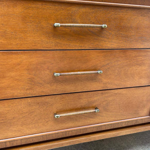 Mid-Century Modern Walnut 6-Drawer Dresser, c.1960’s