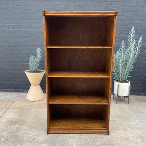 Vintage Oak Barristers Bookcase Shelf Unit